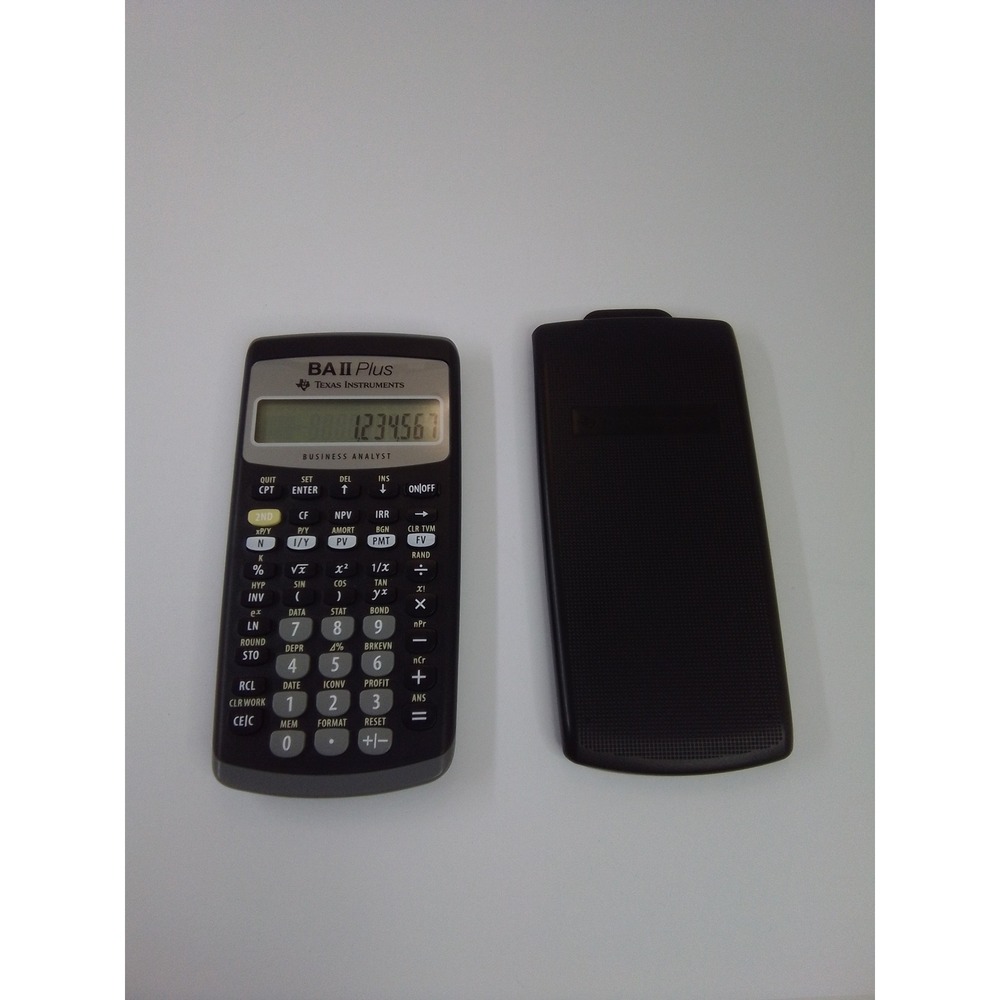 Texas Instruments BA II Plus Calculator Business Analyst Black Used Tested